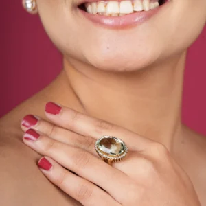 Silver Ladies Dimond Ring 4