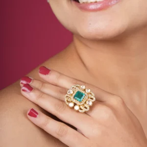 Silver Ladies Dimond Ring 5