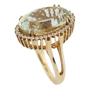 Silver Ladies Dimond Ring