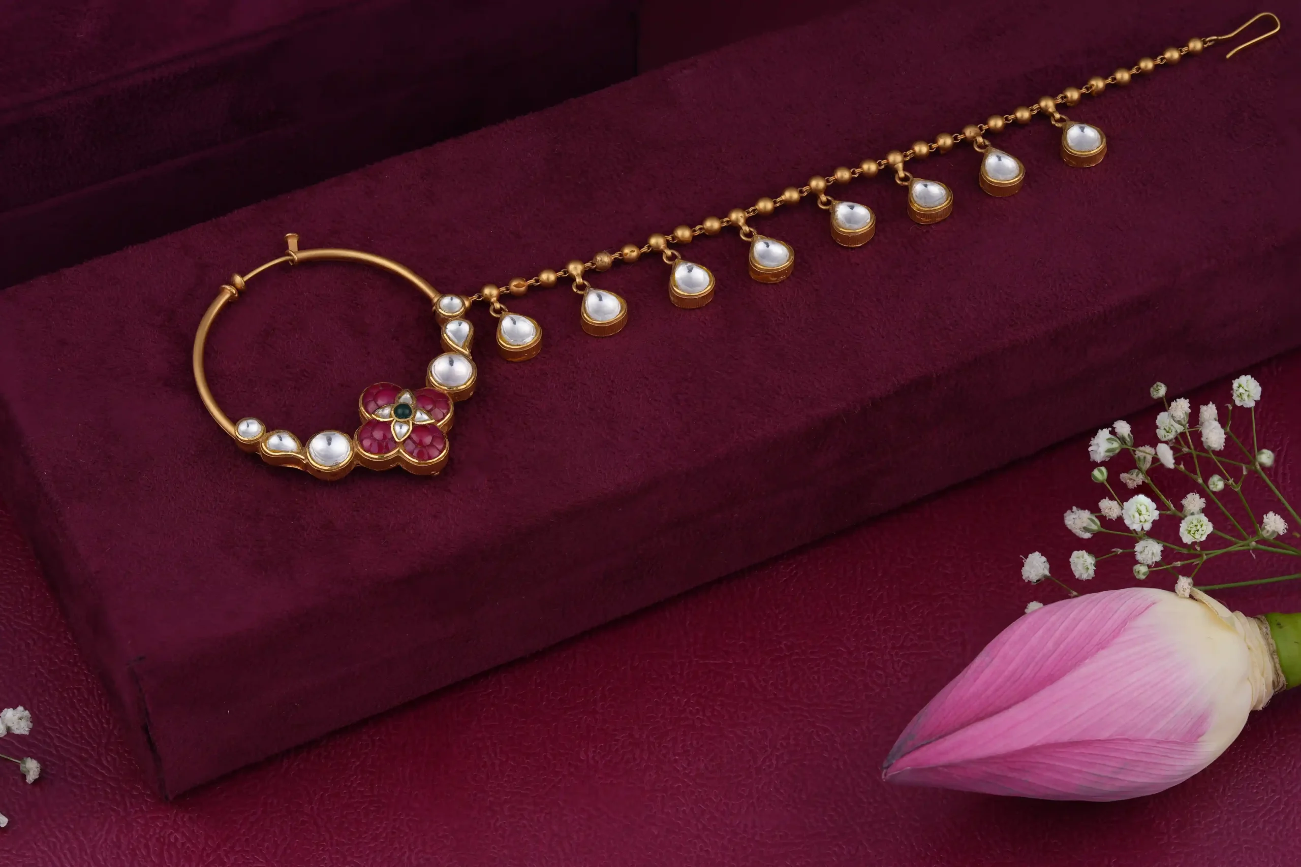 Divine Pearl Chain Nath - Image 2
