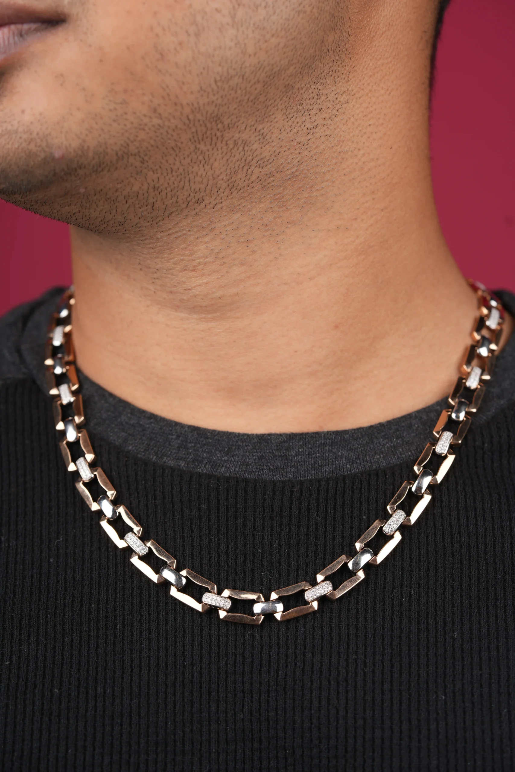 Modern Silver Chain for Men
