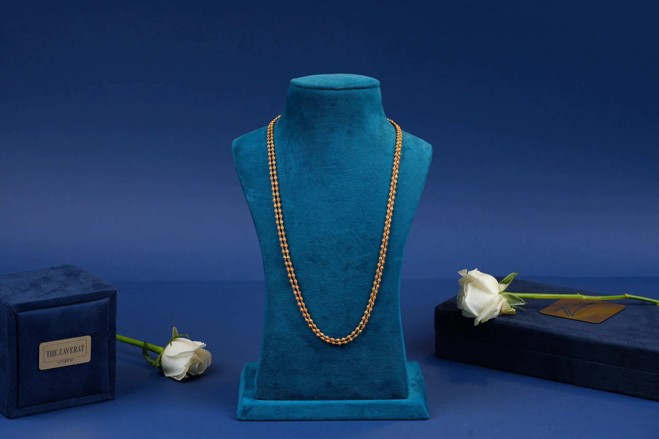 Elegant Gold Bead Chain - Image 2