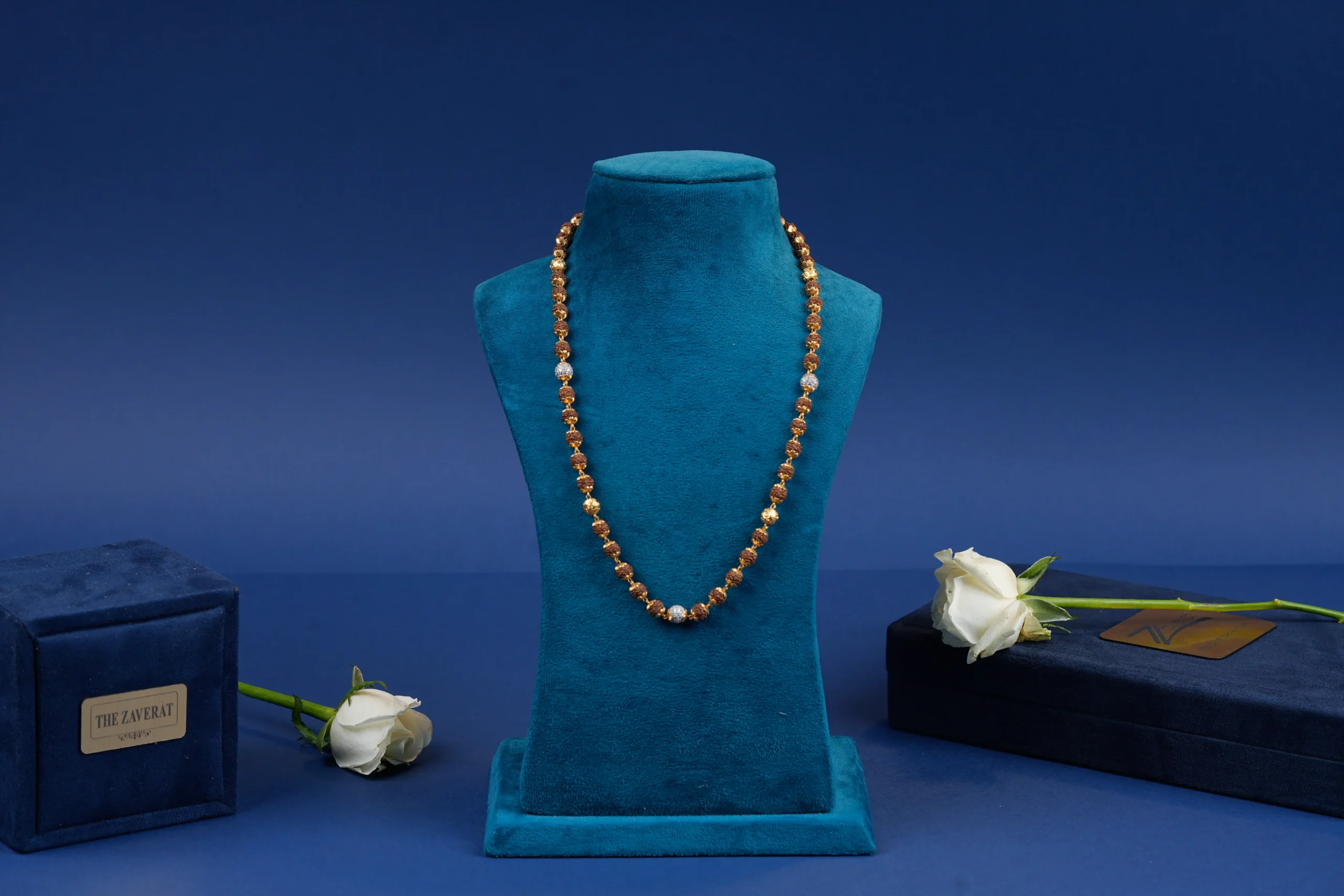 Men’s Festive Gold Beaded Chain - Image 2
