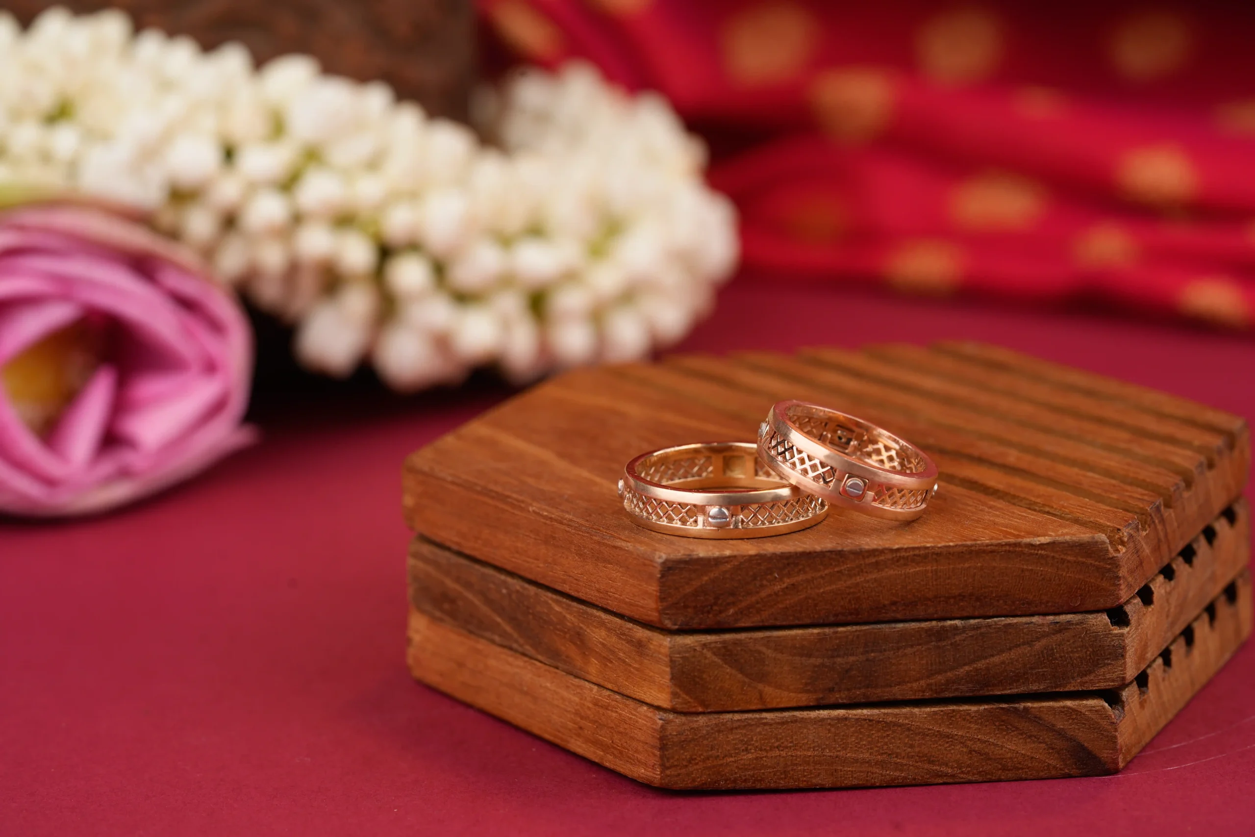 Rose Gold Harmony Couple Rings - Image 2