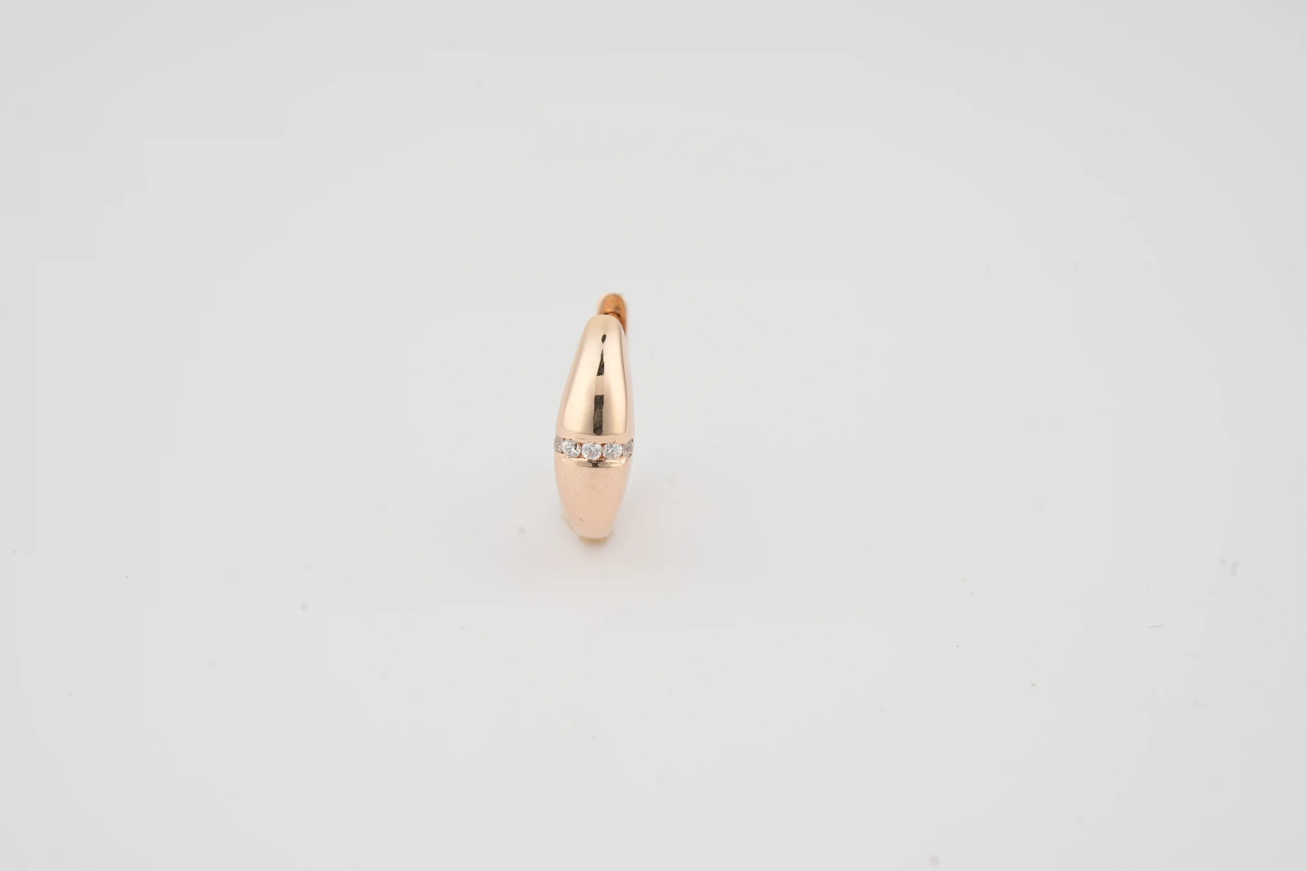 Classic Stone Huggie Earrings - Image 3